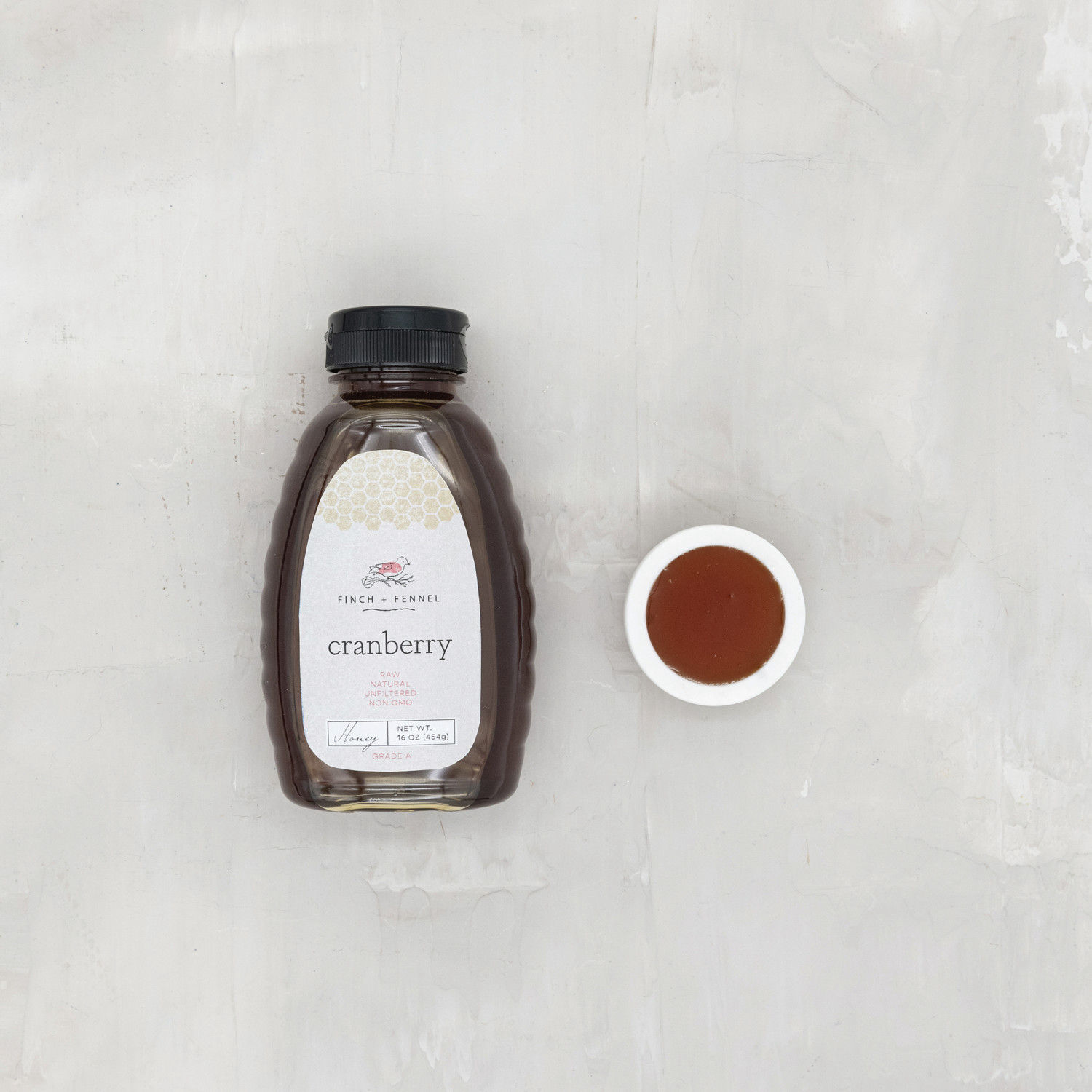 Grade A Unfiltered Cranberry Honey-16 oz