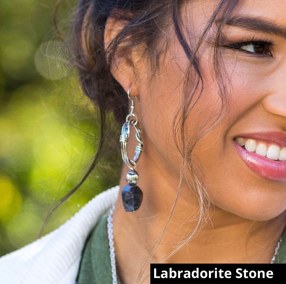 Thumbnail: Banjara Antiqued Ring Earrings