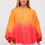 Thumbnail: ORANGE /PINK OMBRÉ BLOUSE 