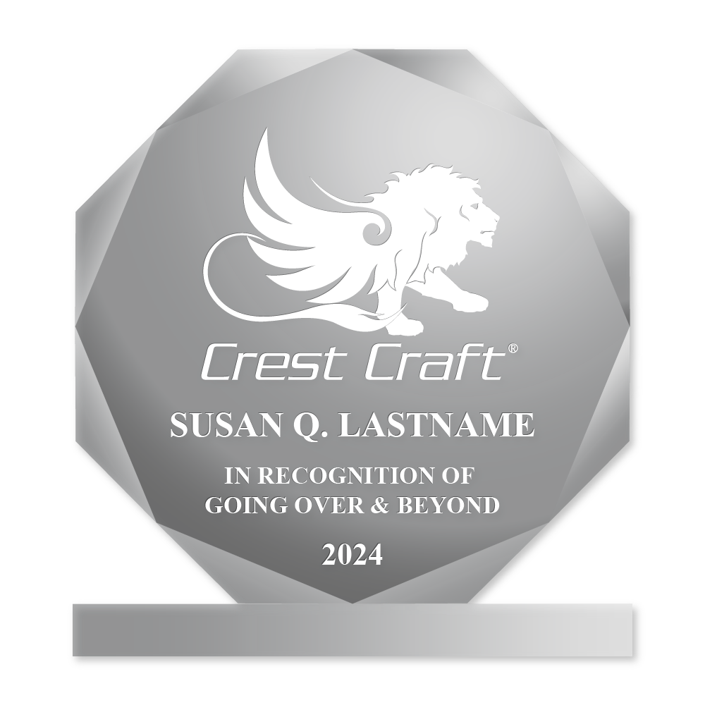 Octagonal Acrylic Award