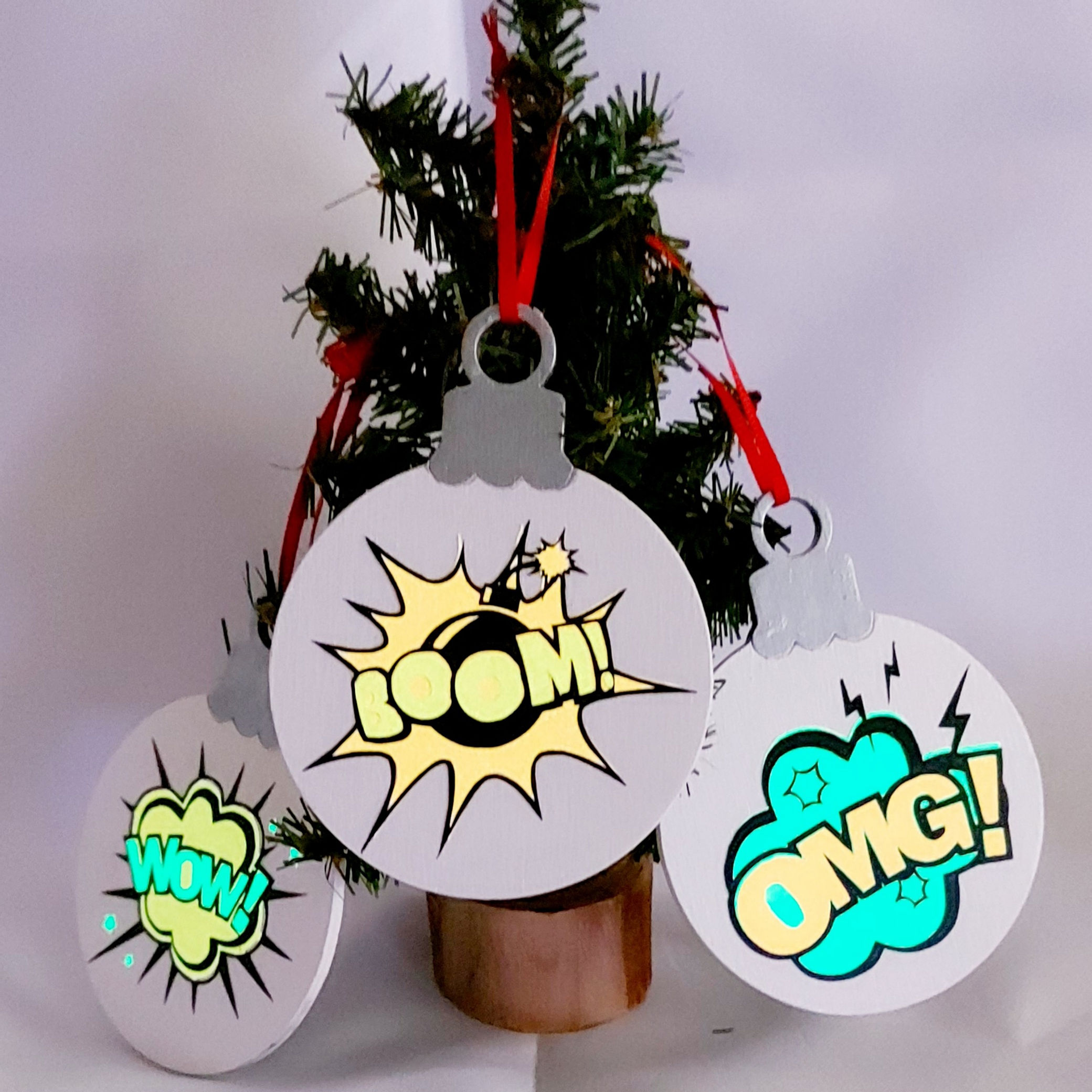 Comic Book Ornaments