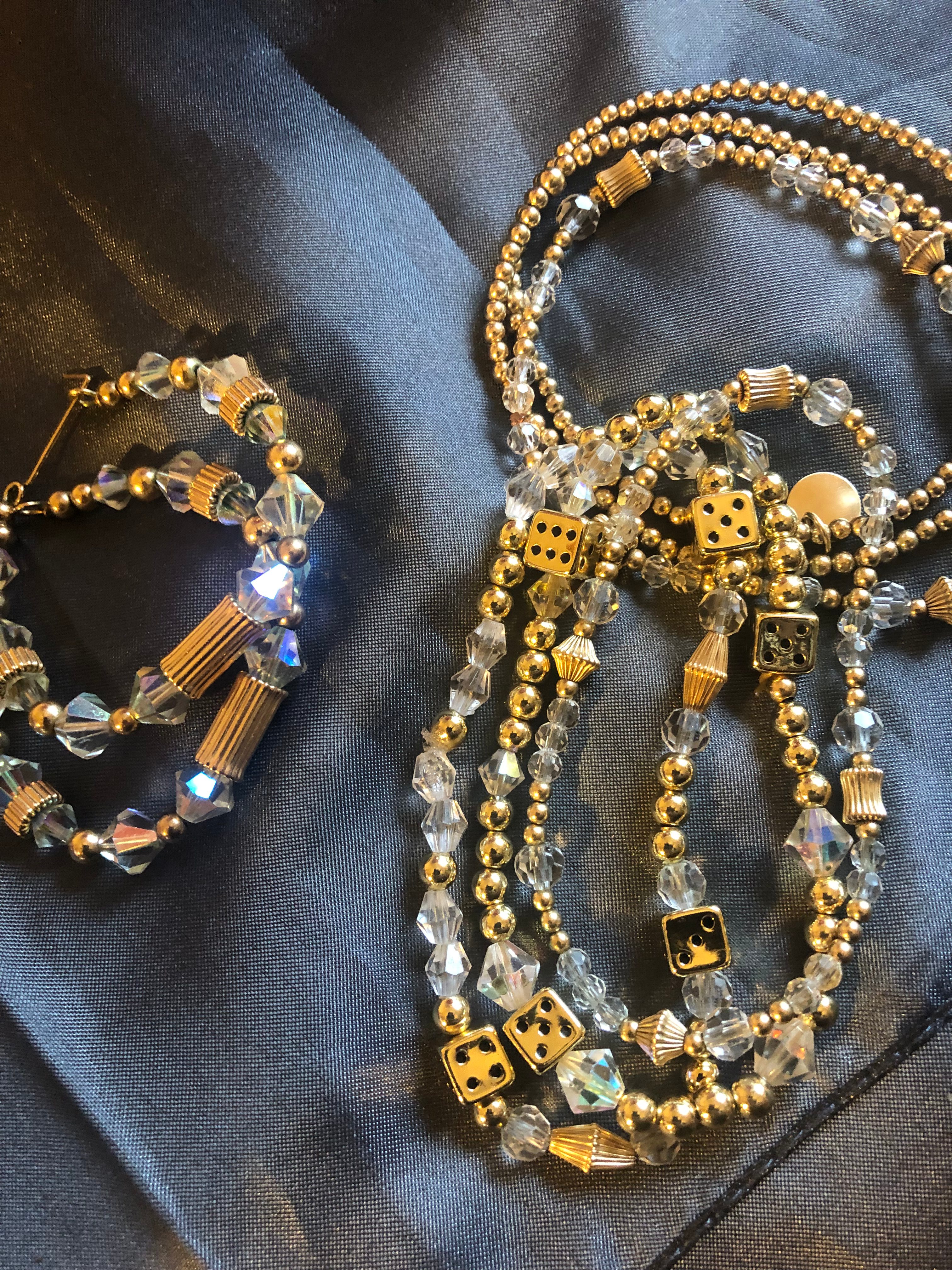 Custom earrings and bracelet sets