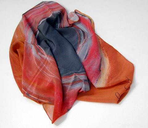 annie satin scarf