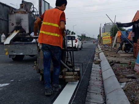 Giá thành thi công sơn kẻ vạch Vmark: Cạnh tranh và hợp lý