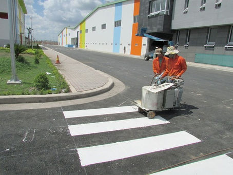 Sơn kẻ vạch dẻo nhiệt phản quang Topline: Bền, đẹp, an toàn cho mọi công trình