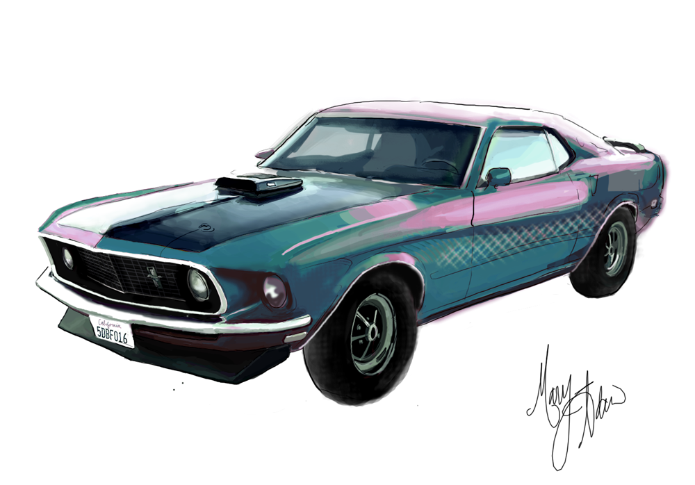 Mustang Digital Painting