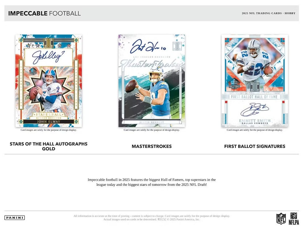 Thumbnail: 2025 NFL Panini Impeccable Football Hobby Box