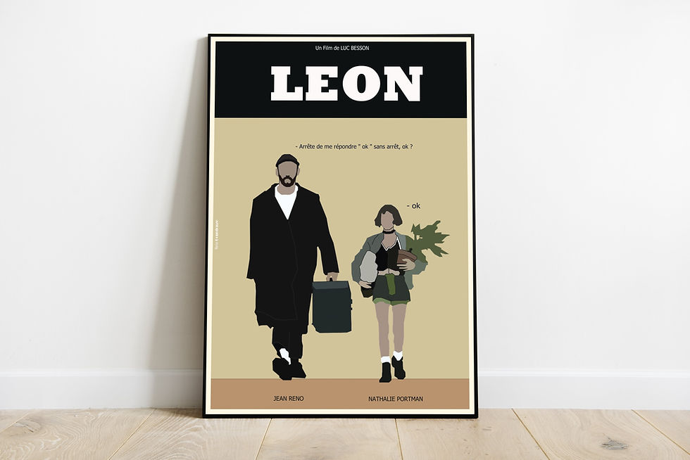 Poster minimaliste Leon
