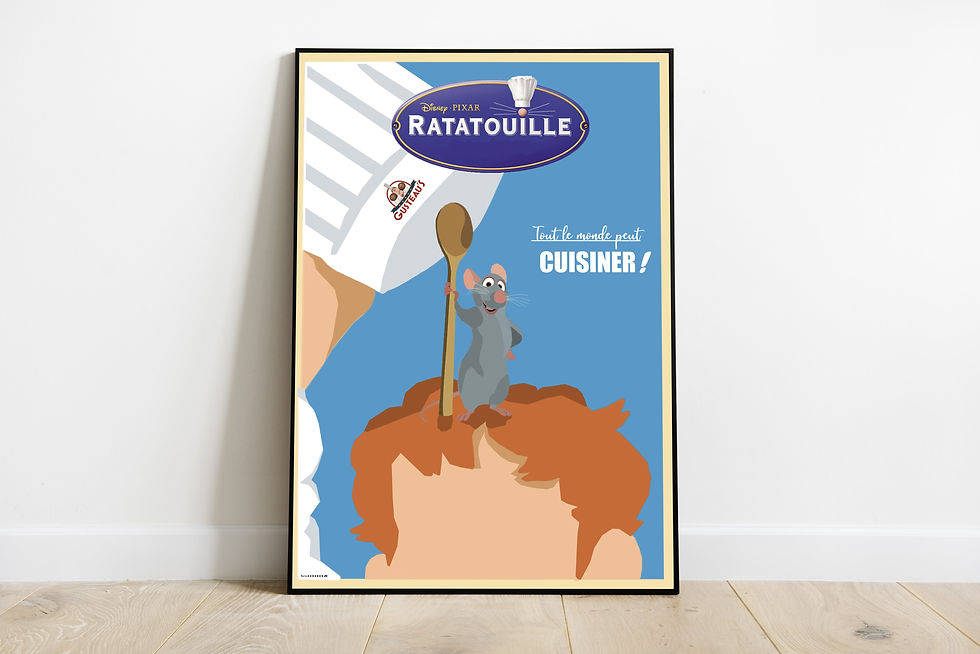 Poster minimaliste Ratatouille