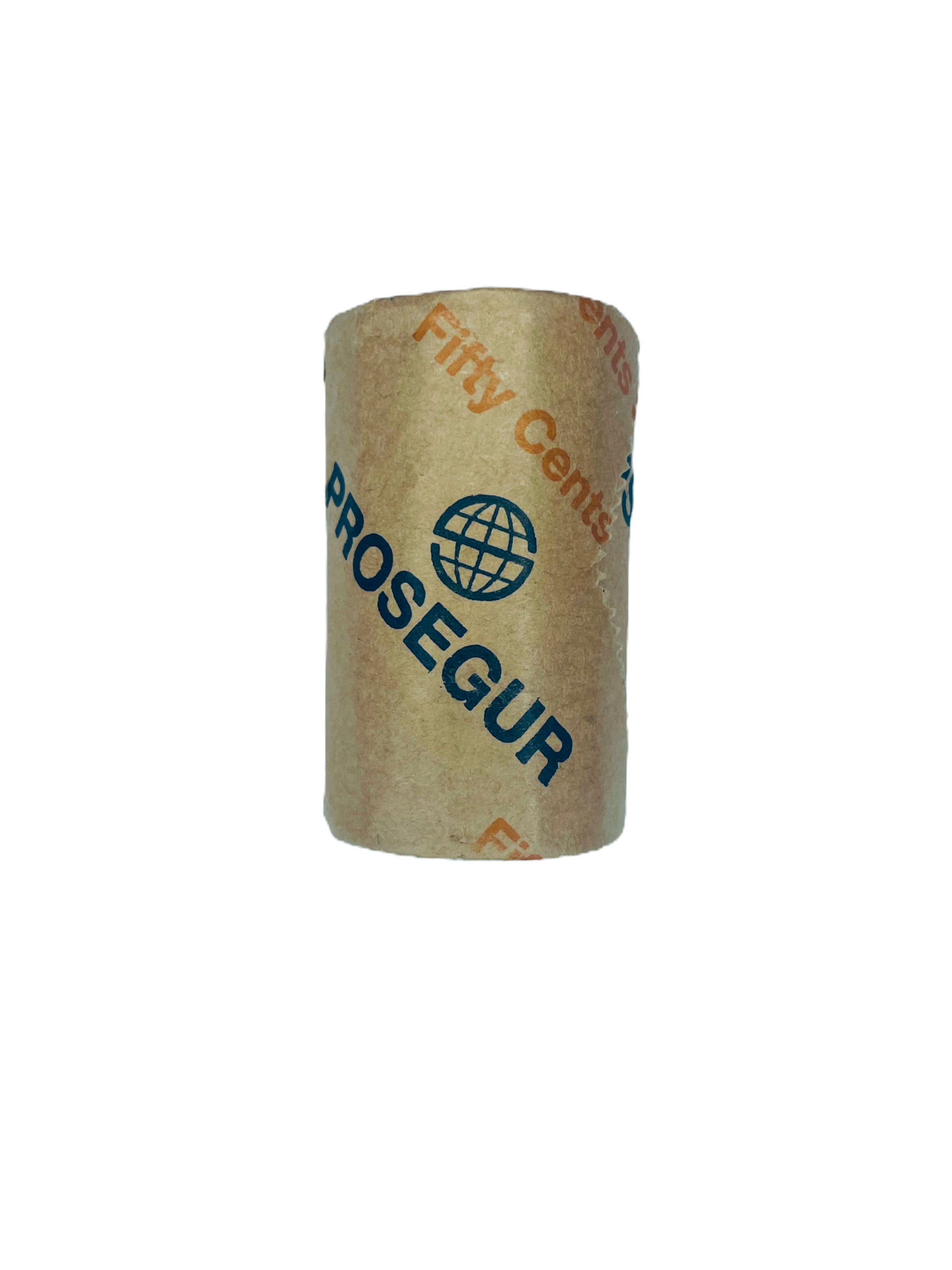 2022 50¢ Prosegur H/T security coin roll 