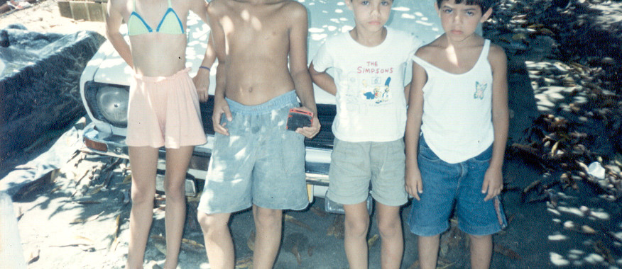 Eu, minha irmã e meus primos