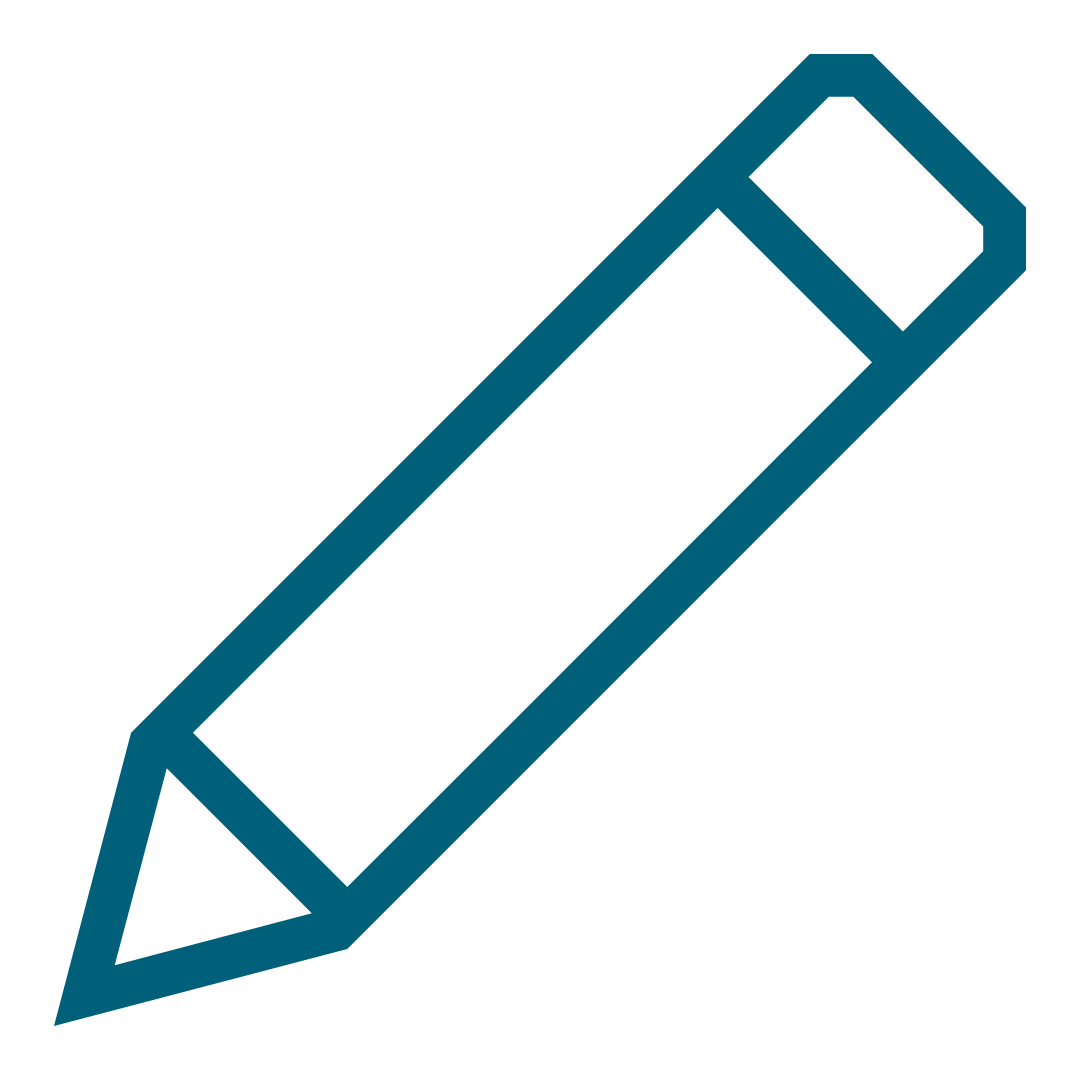 Pencil Outline Icon in Team