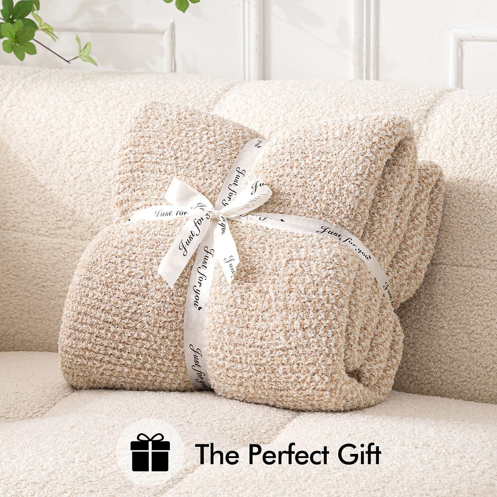 Miniatura: Beige textured throw blanket, The Perfect Gift
