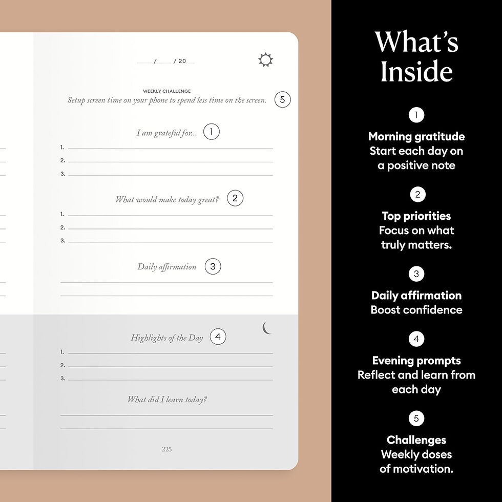 Thumbnail: Journal prompts: gratitude, daily affirmation, challenges