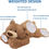 Thumbnail: Weighted stuffed bear toy with beads in feet