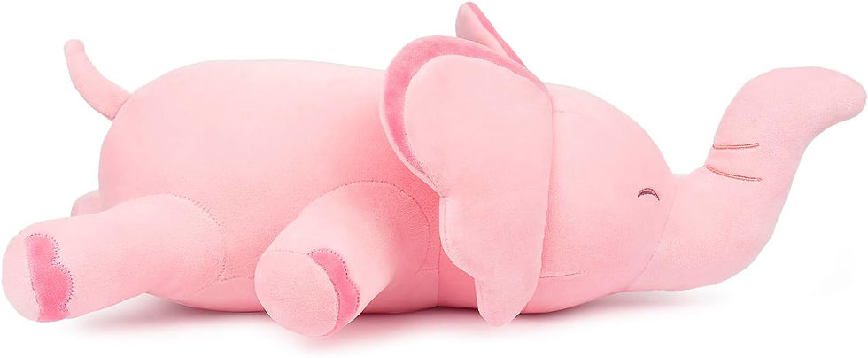 Thumbnail: Pink winged plush pig toy