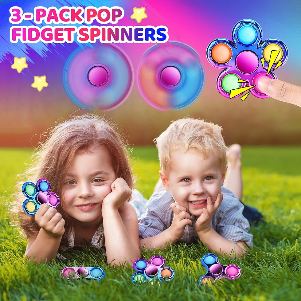 FIGROL 3 Pack Pop Fidget Spinners