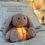 Thumbnail: Soft bunny toy glows; 'Soothe baby, rest better'