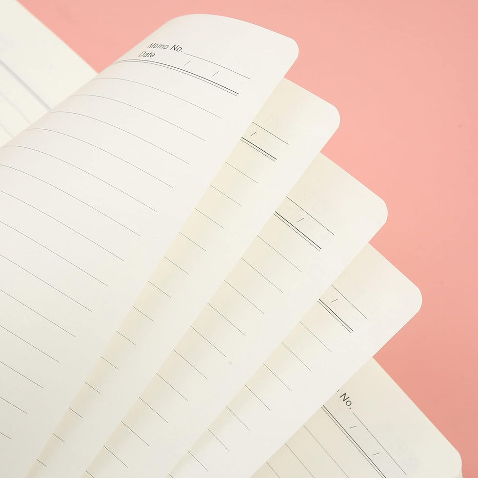 Miniatura: Lined journal pages, open to show clean, crisp lines, ready for notes.