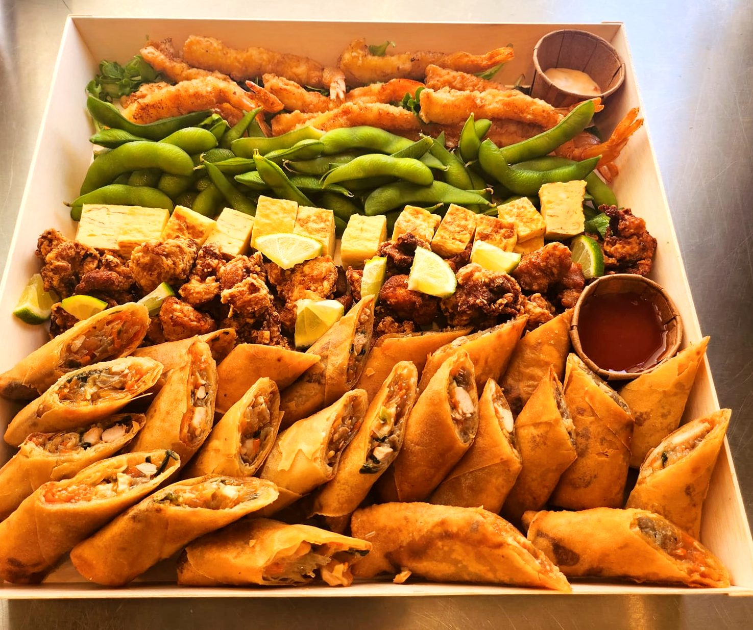 Arranged Food and Objects