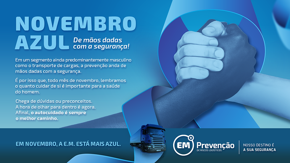 Em novembro, de mãos dadas com a segurança