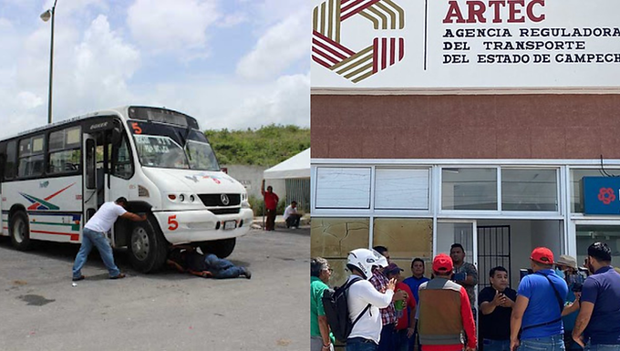 ARTEC fija plazo final a cooperativa de transporte en Campeche para regularizar sus unidades