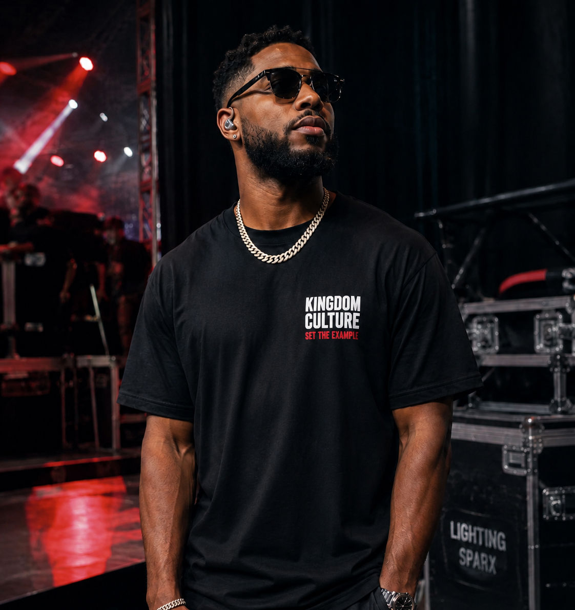 Established for Influence — The Kingdom Tour Set The Example Logo T-Shirt