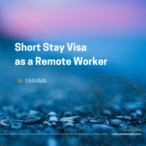 Short stay visa as a remote worker 