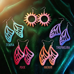 Midummers Dream Leather Earrings