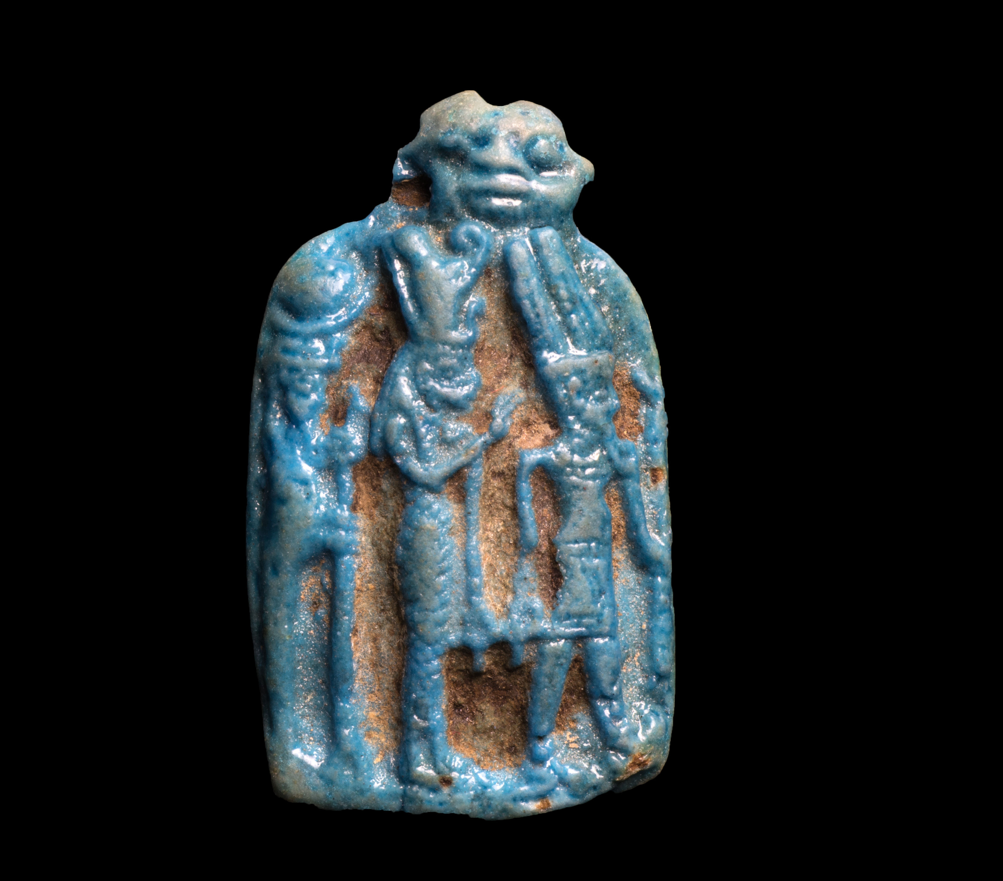 Rare amulet of Theban triad