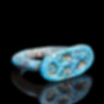 Ancient Egyptian Amarna faience ring with Amenhotep III throne name
