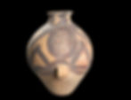 Side of Chinese handled neolithic guan jar decorated