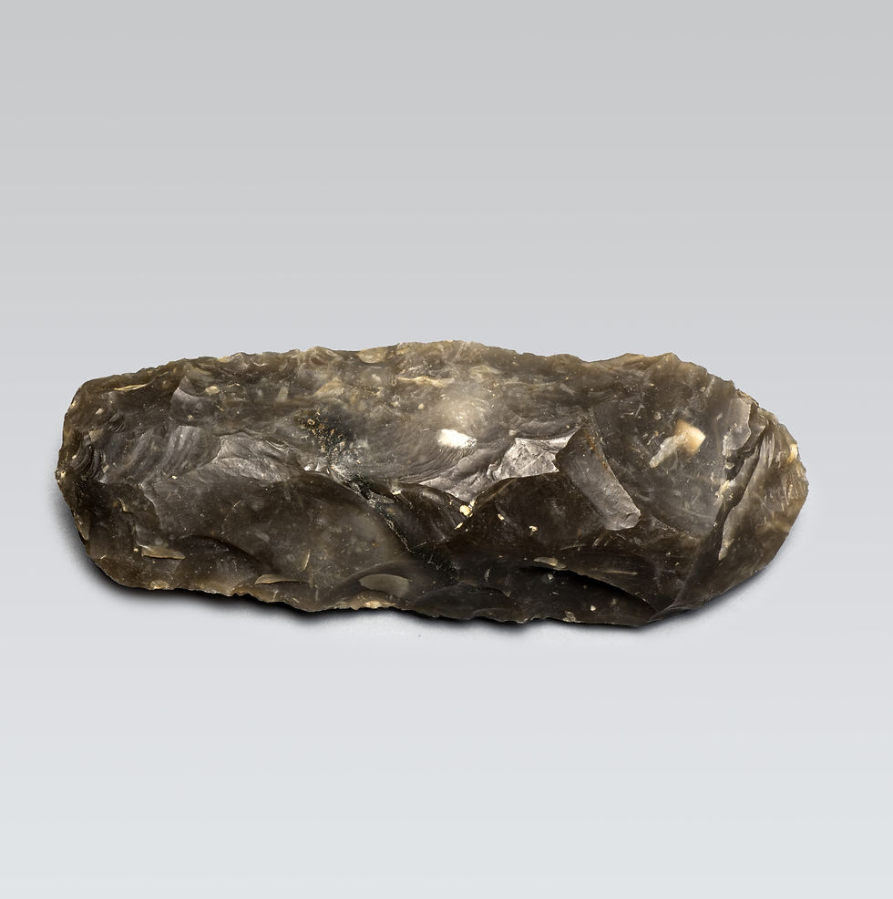 Ancient Scandinavian mesolithic flint axehead