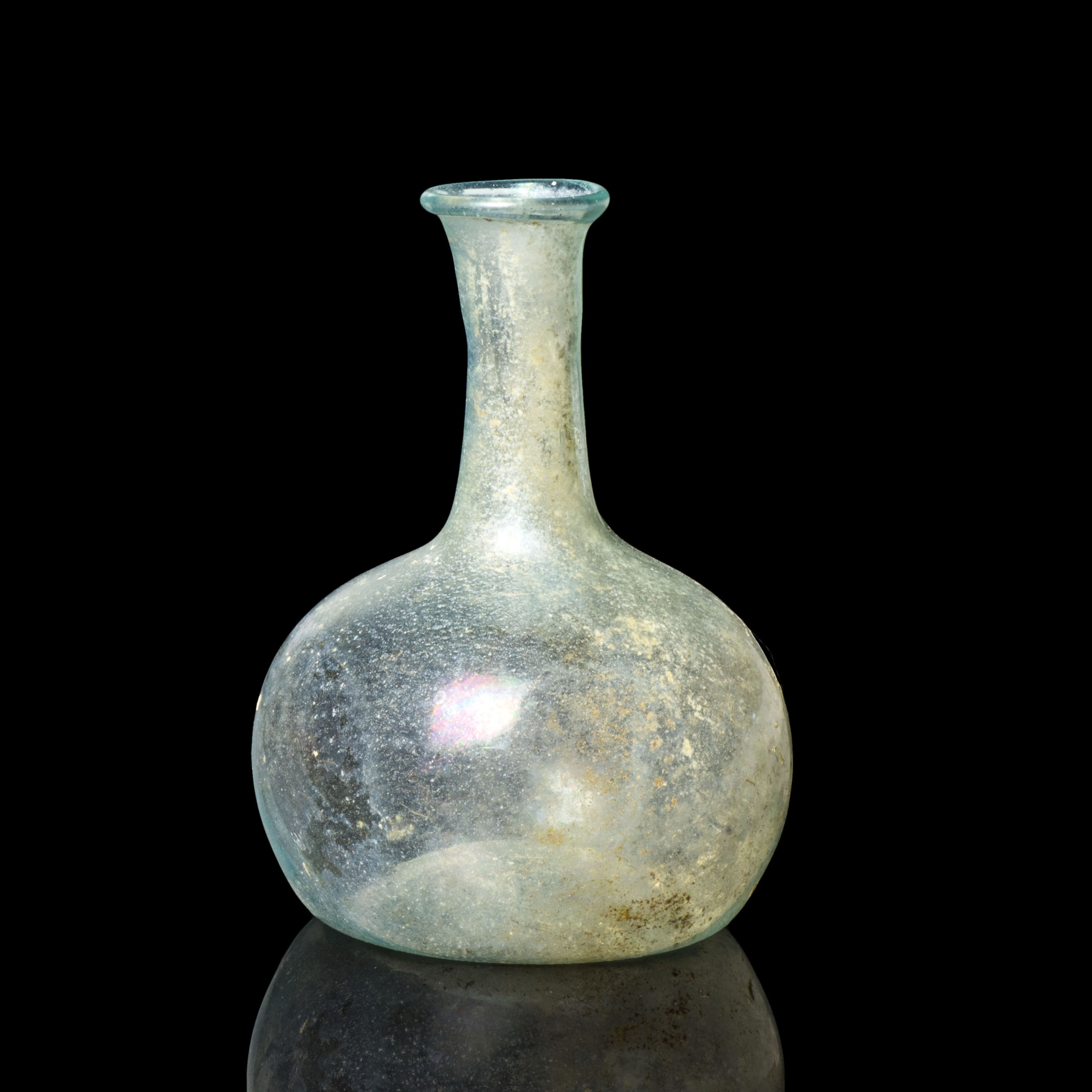 Ancient Roman glass cosmetics flask