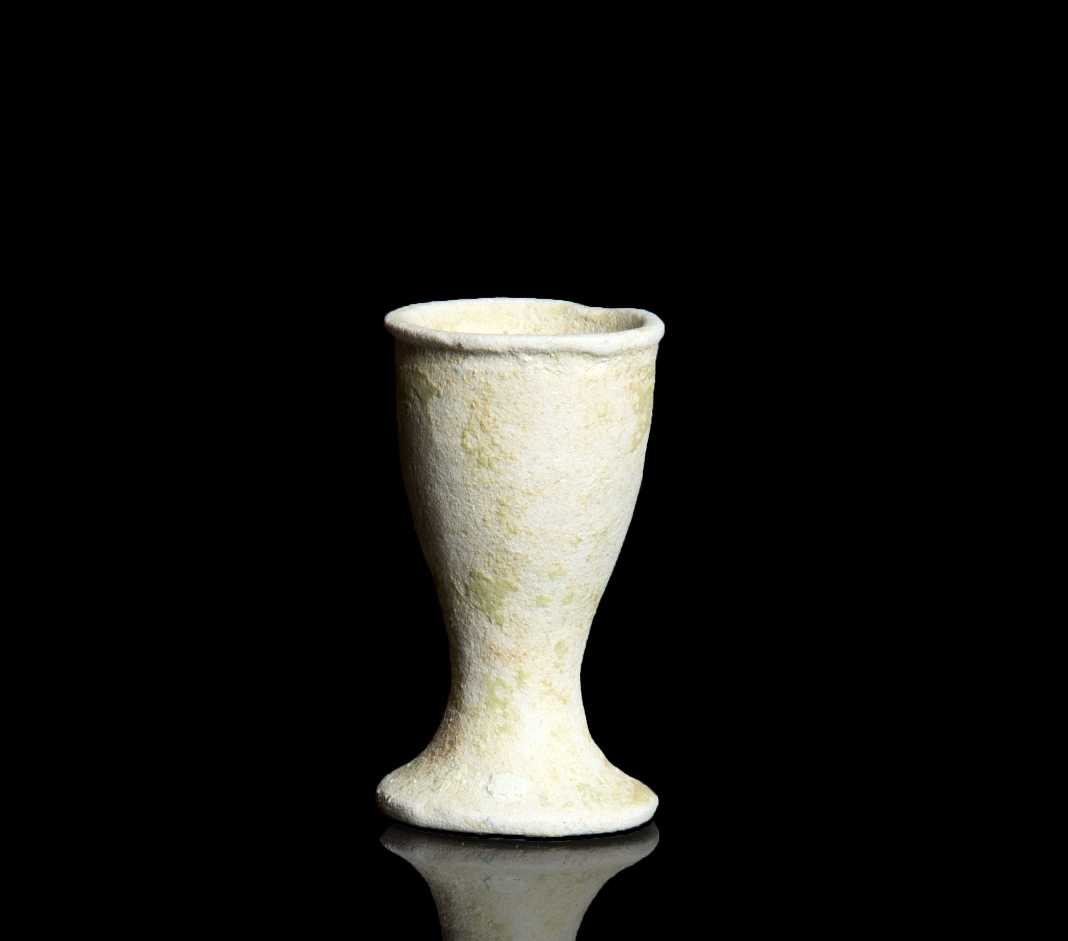 Ancient Egyptian faience offering cup