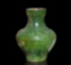 Ancient Chinese Han Dynasty green glazed Hunting Scene pottery Hu