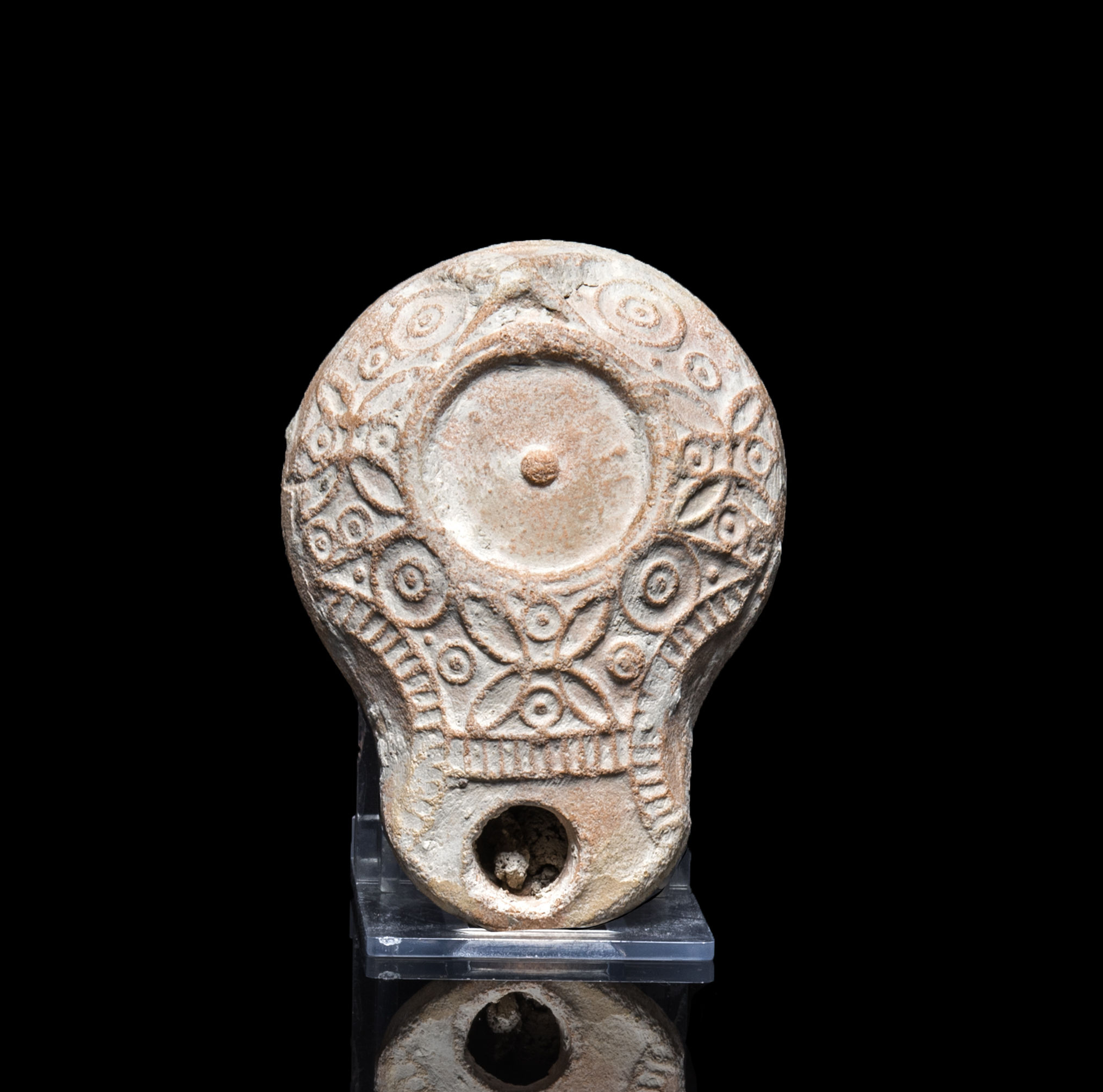Ancient Holy Land Samaritan oil lamp