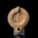 Ancient Roman oil lamp with Eros