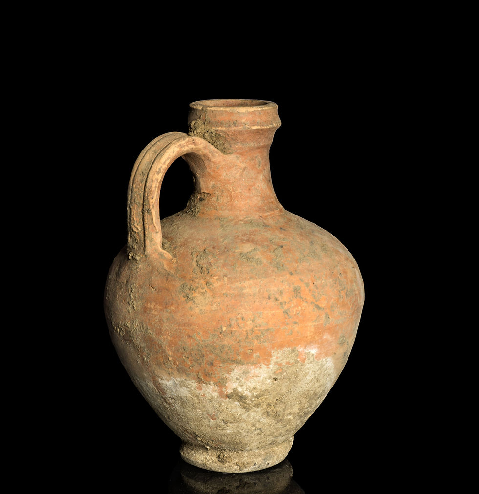 Ancient Roman Rhineland pottery wine flagon