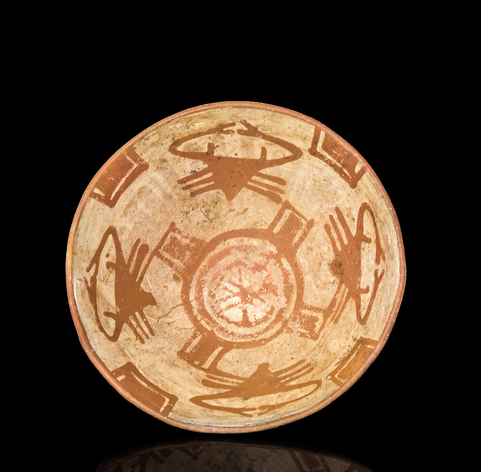 Pre-Columbian Peru Cajamarca decorated bowl