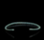 Side view of Bronze Age twisted penannular neck torc