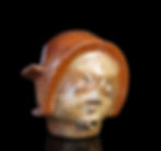 Pre-Columbian Mexico Colima wind god Ehecatl redware vessel