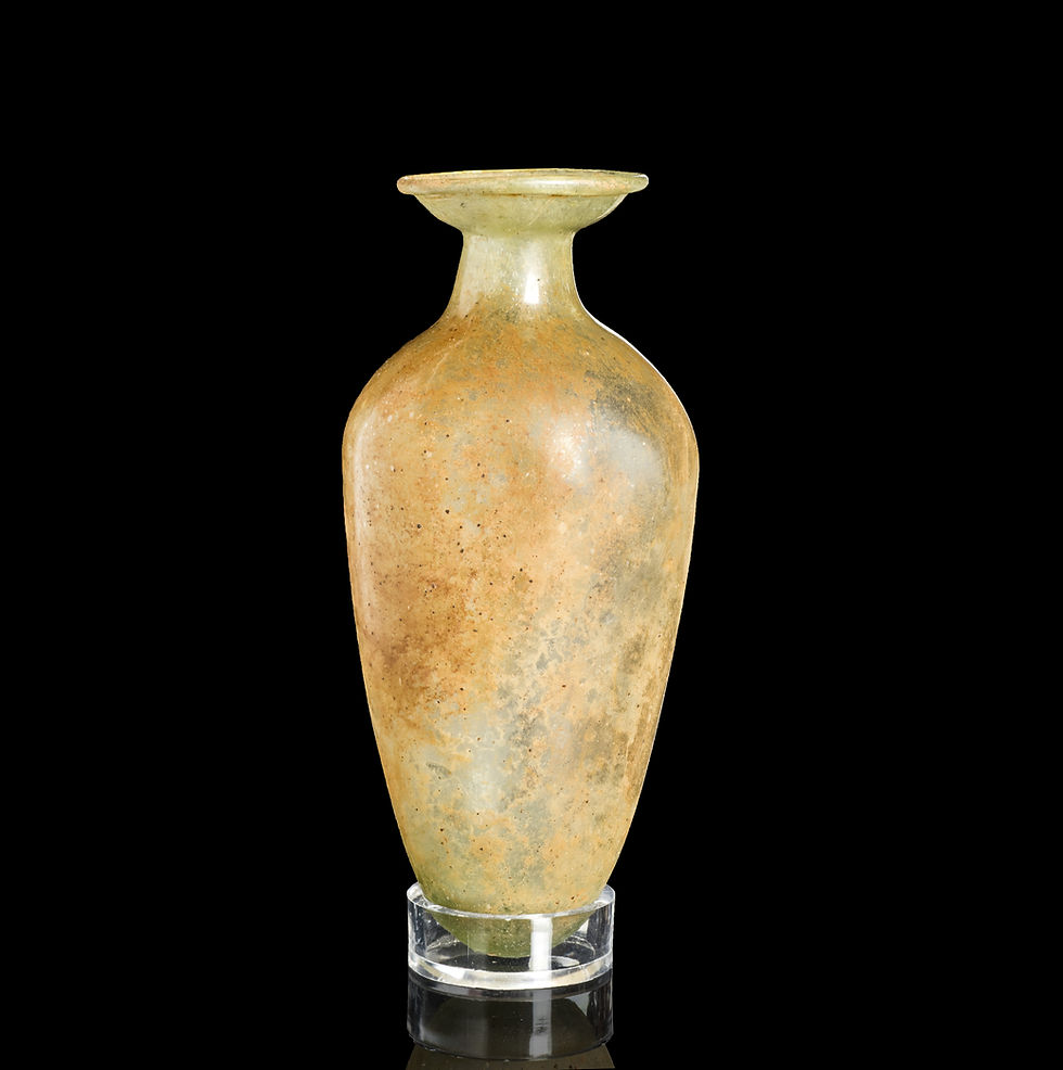 Ancient Roman glass amphora