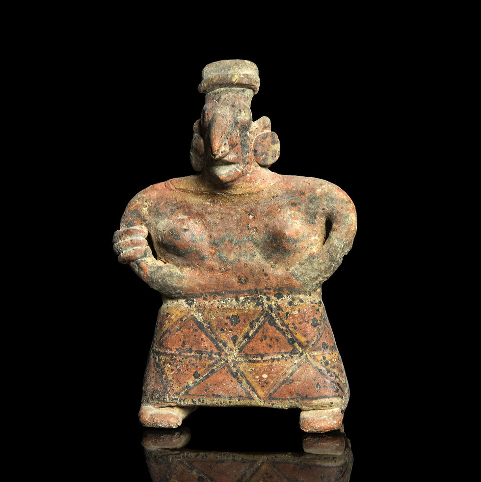Pre-Columbian Nayarit terracotta female figure