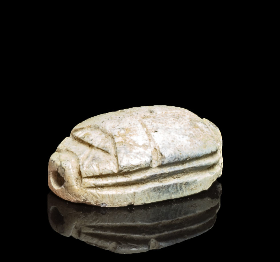 Thumbnail: Egyptian Hyksos scarab side view
