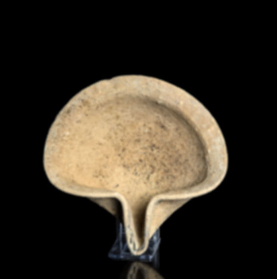 Ancient pottery Canaanite Bronze Age oil lamp