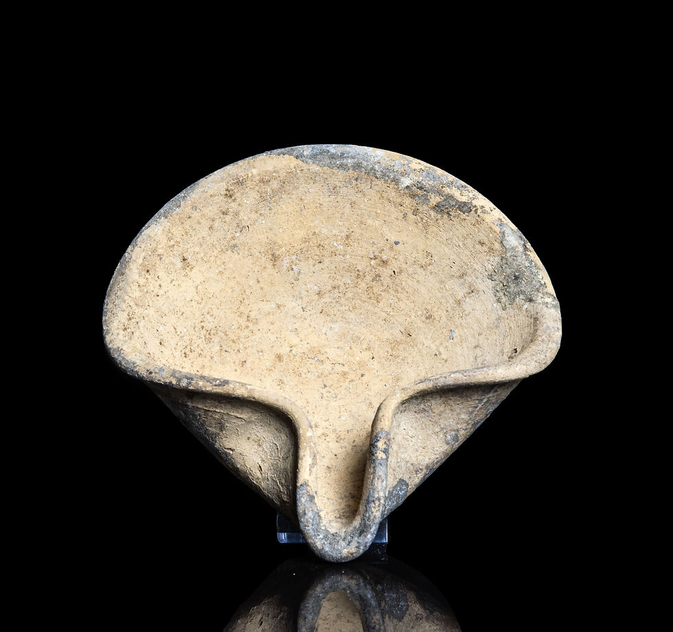 Ancient Canaanite Bronze Age oil lamp