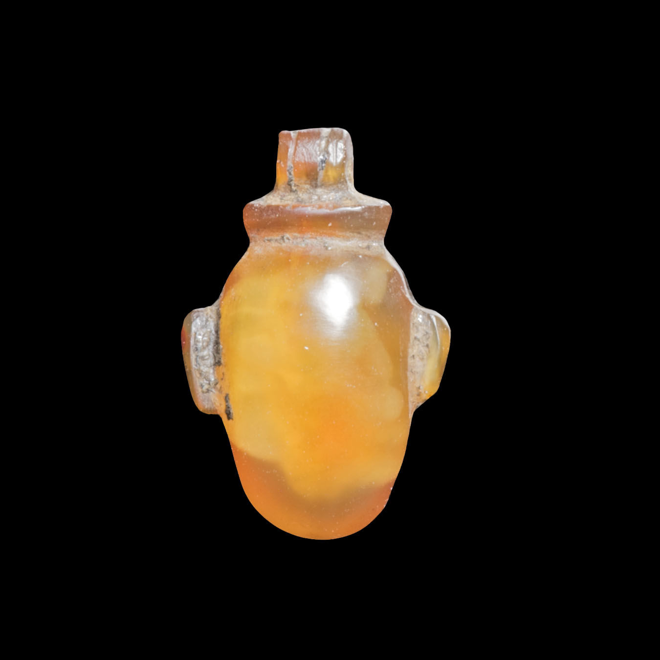 Ancient Egyptian carnelian heart amulet