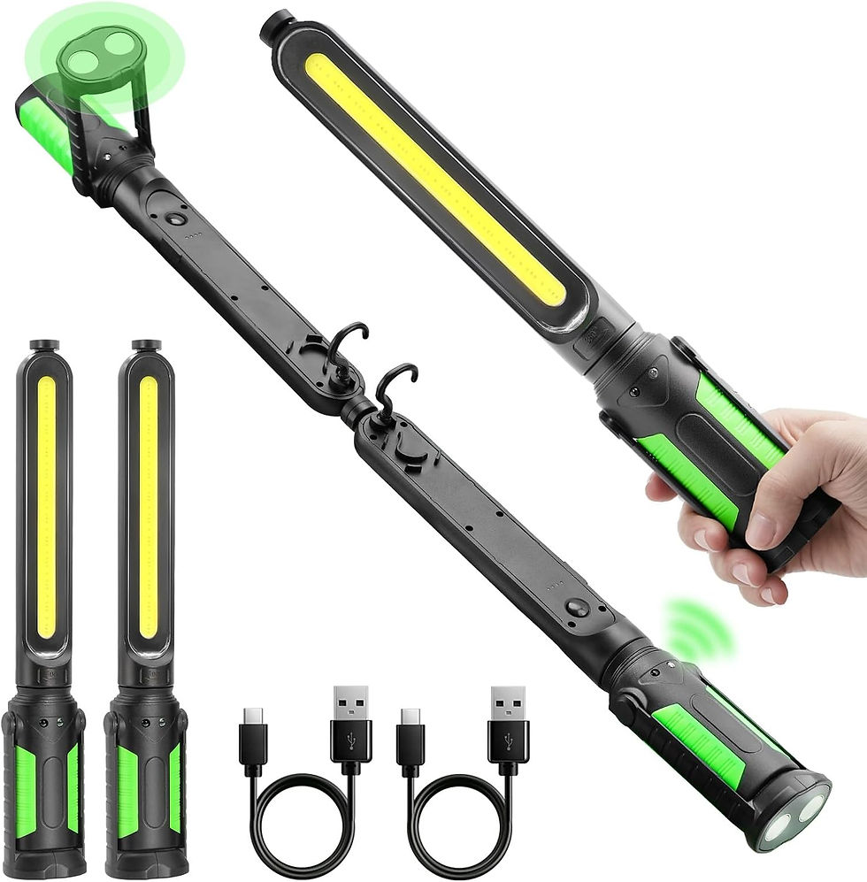 Rechargeable Mechanic Light, 2-in-1 Magnetic Light Bar with Motion Sensor, 2400LM Underhood Work Lights for Mechanics, for Automotive Repair, Inspection, Garage, Emergency
https://amzn.to/4qT1BZt