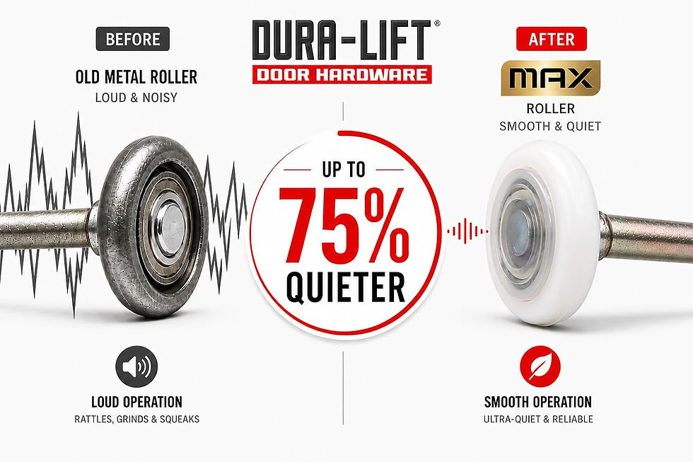 Ultra-Life MAX 2" Sealed 6200ZZ Bearing Nylon Garage Door Roller, 4" Stem, Pack of 10
https://amzn.to/3Stg4id